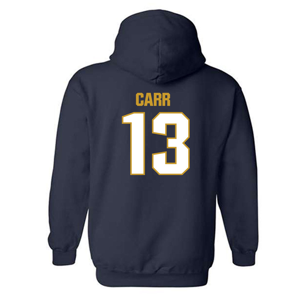 Notre Dame - NCAA Football : CJ Carr - Sports Shersey Hooded Sweatshirt-1