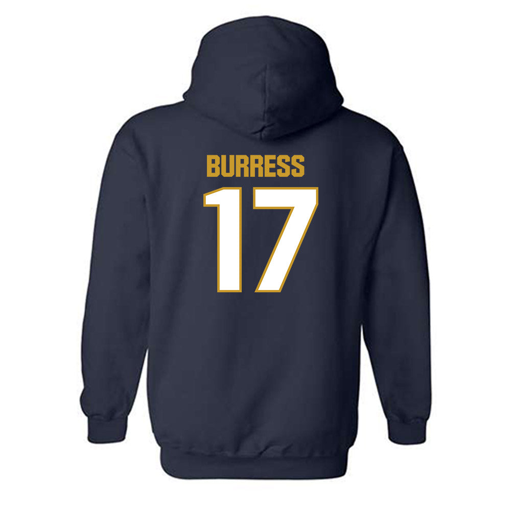 Notre Dame - NCAA Football : Elijah Burress - Sports Shersey Hooded Sweatshirt-1