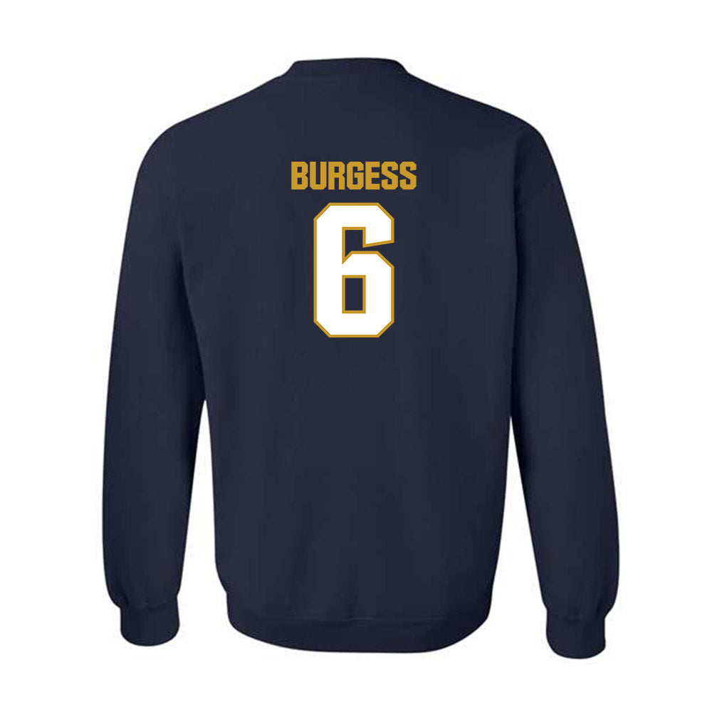 Notre Dame - NCAA Football : Christopher Burgess - Sports Shersey Crewneck Sweatshirt-1