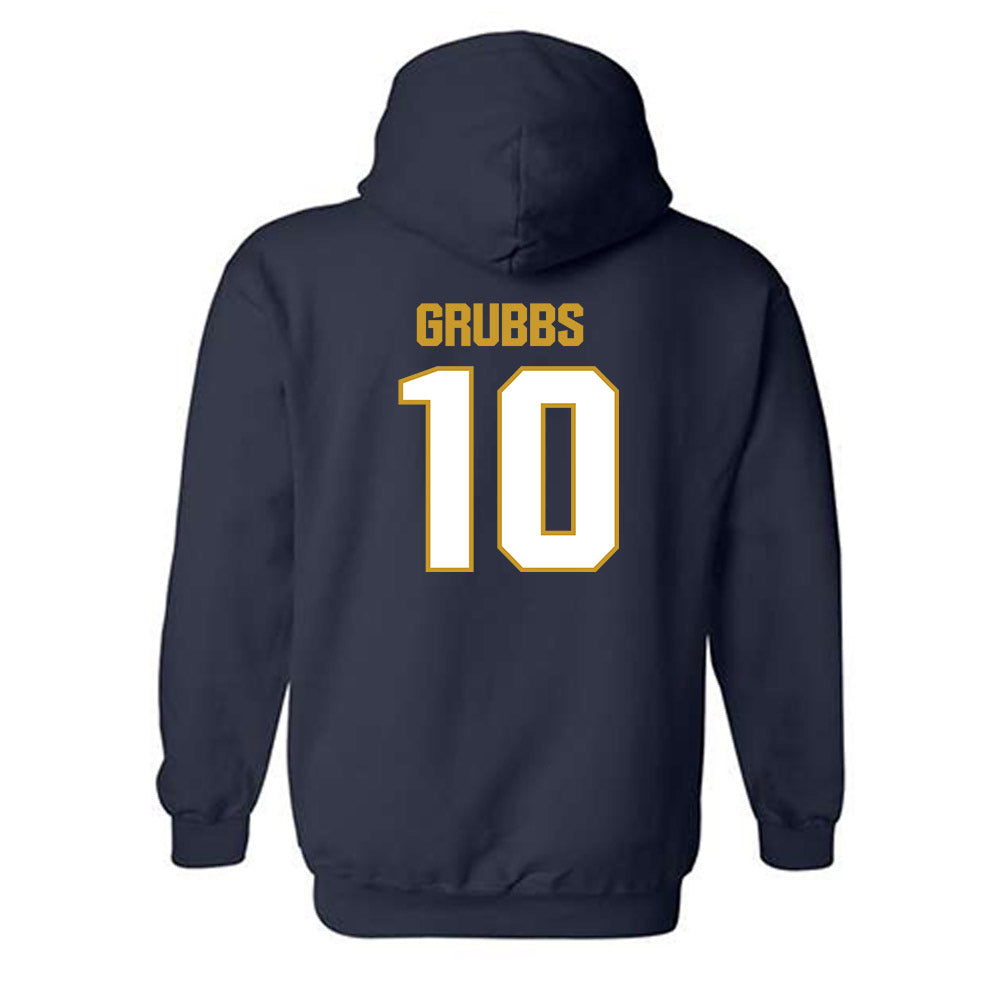 Notre Dame - NCAA Football : Noah Grubbs - Sports Shersey Hooded Sweatshirt-1