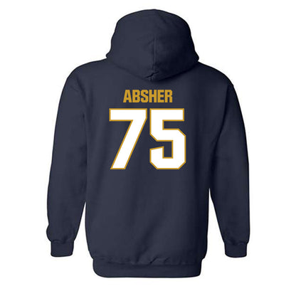 Notre Dame - NCAA Football : Sullivan Absher - Sports Shersey Hooded Sweatshirt-1