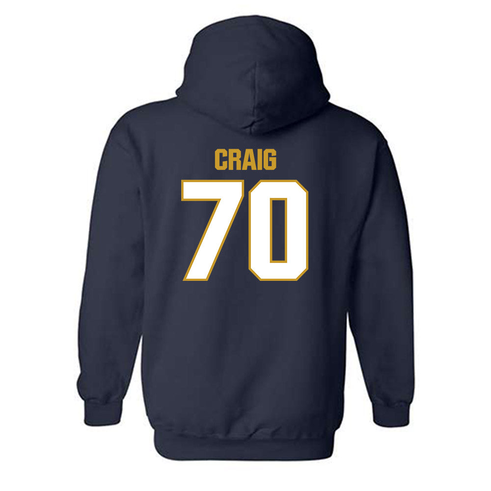 Notre Dame - NCAA Football : Ashton Craig - Sports Shersey Hooded Sweatshirt-1