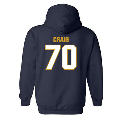 Notre Dame - NCAA Football : Ashton Craig - Sports Shersey Hooded Sweatshirt-1