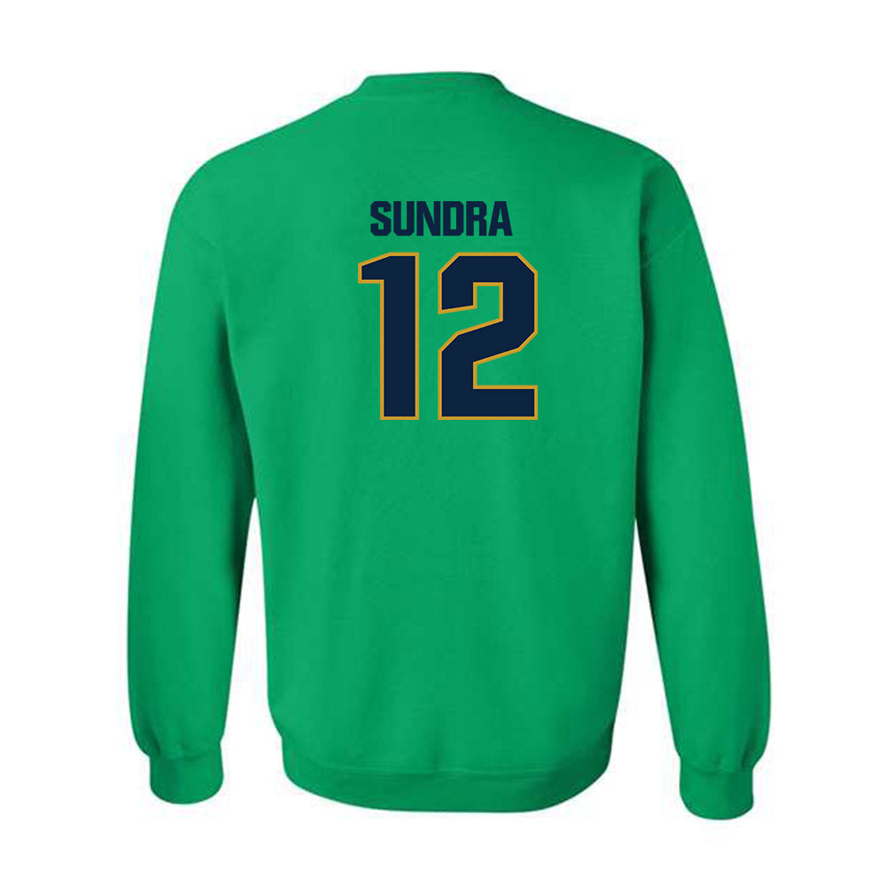 Notre Dame - NCAA Men's Basketball : Garrett Sundra - Sports Shersey Crewneck Sweatshirt-3