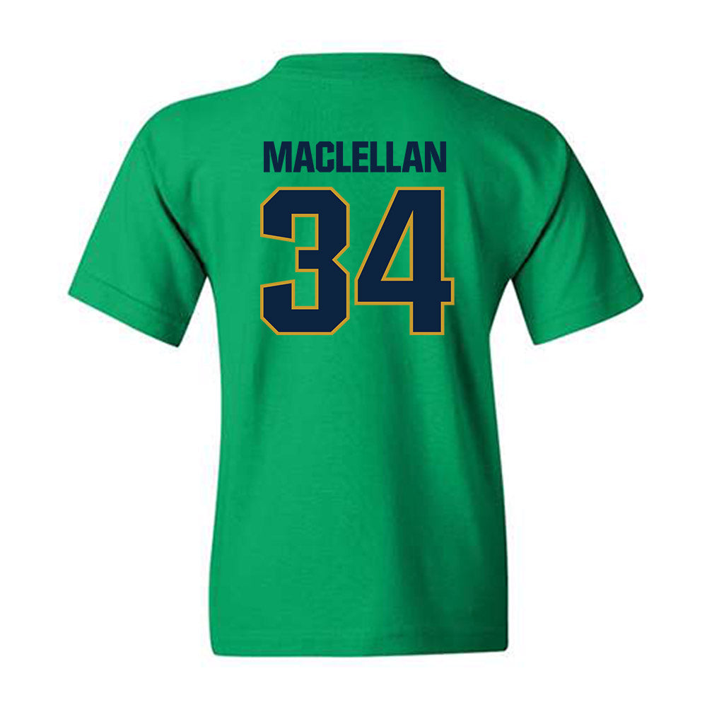Notre Dame - NCAA Men's Basketball : Matthew MacLellan - Sports Shersey Youth T-Shirt-2