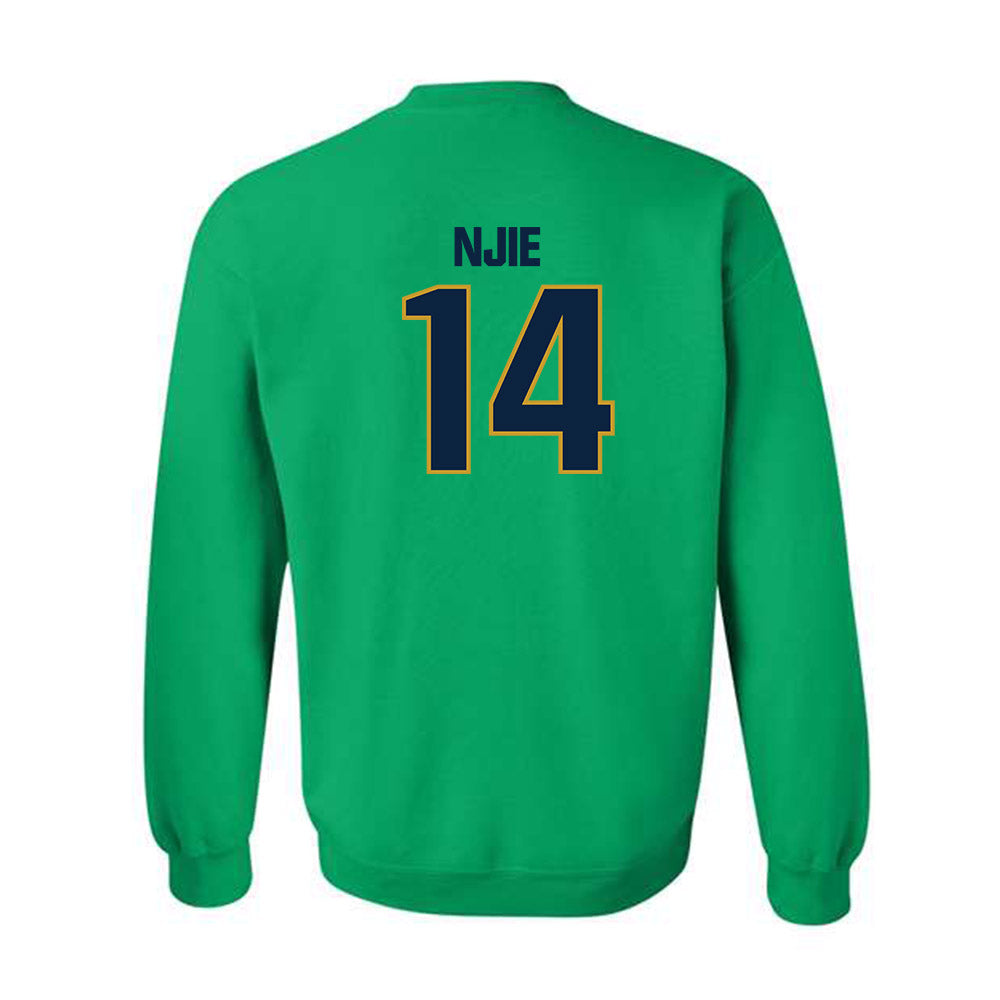 Notre Dame - NCAA Men's Basketball : Kebba Njie - Sports Shersey Crewneck Sweatshirt-2