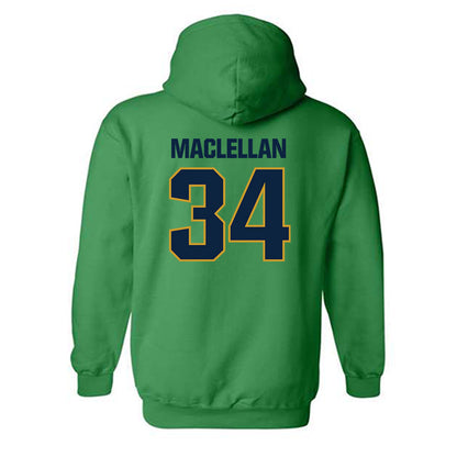 Notre Dame - NCAA Men's Basketball : Matthew MacLellan - Sports Shersey Hooded Sweatshirt-2