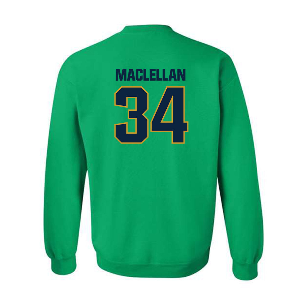 Notre Dame - NCAA Men's Basketball : Matthew MacLellan - Sports Shersey Crewneck Sweatshirt-3