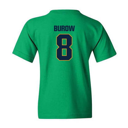 Notre Dame - NCAA Men's Basketball : Jacob Burow - Sports Shersey Youth T-Shirt-3
