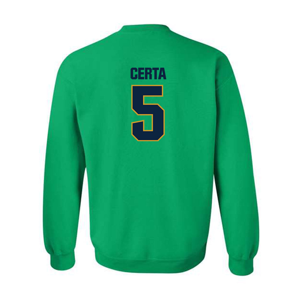 Notre Dame - NCAA Men's Basketball : Cole Certa - Sports Shersey Crewneck Sweatshirt-2