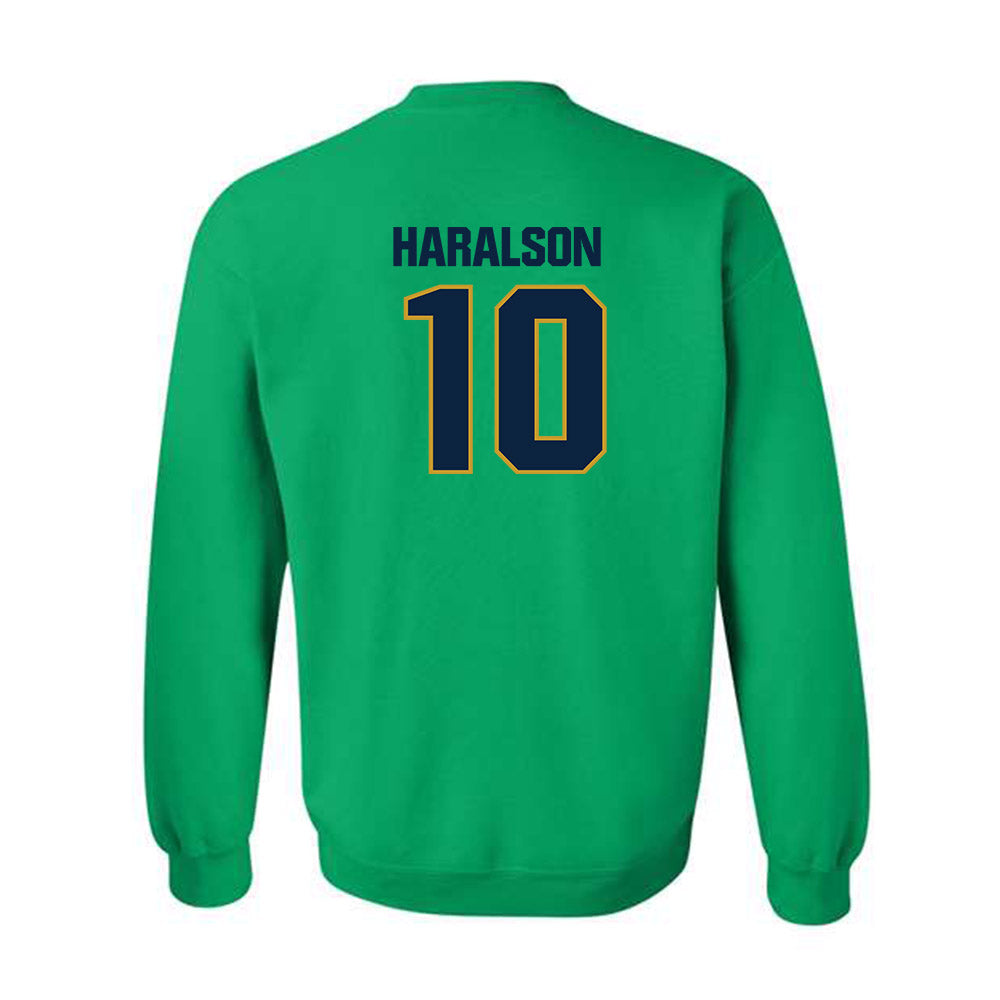 Notre Dame - NCAA Men's Basketball : Jalen Haralson - Sports Shersey Crewneck Sweatshirt-3