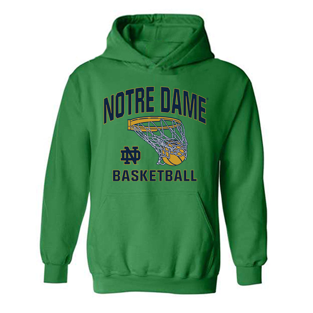 Notre Dame - NCAA Men's Basketball : Luke Devine - Sports Shersey Hooded Sweatshirt-1