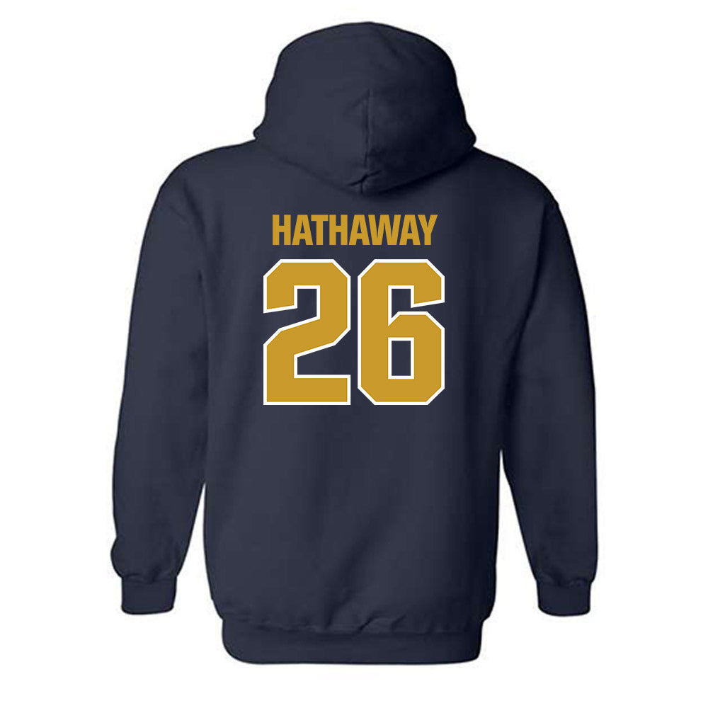 Notre Dame - NCAA Women's Soccer : Melinda Hathaway - Sports Shersey Hooded Sweatshirt-1