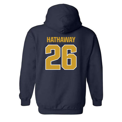 Notre Dame - NCAA Women's Soccer : Melinda Hathaway - Sports Shersey Hooded Sweatshirt-1