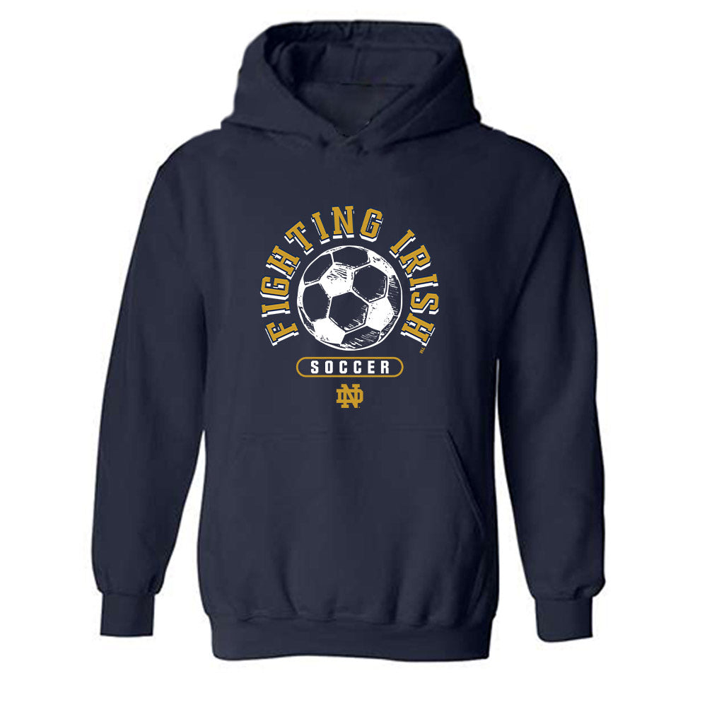 Notre Dame - NCAA Men's Soccer : Vlad Walent - Sports Shersey Hooded Sweatshirt-0