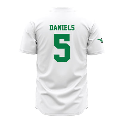 OKBU - NCAA Baseball : Jarrmez Daniels - White Jersey-1