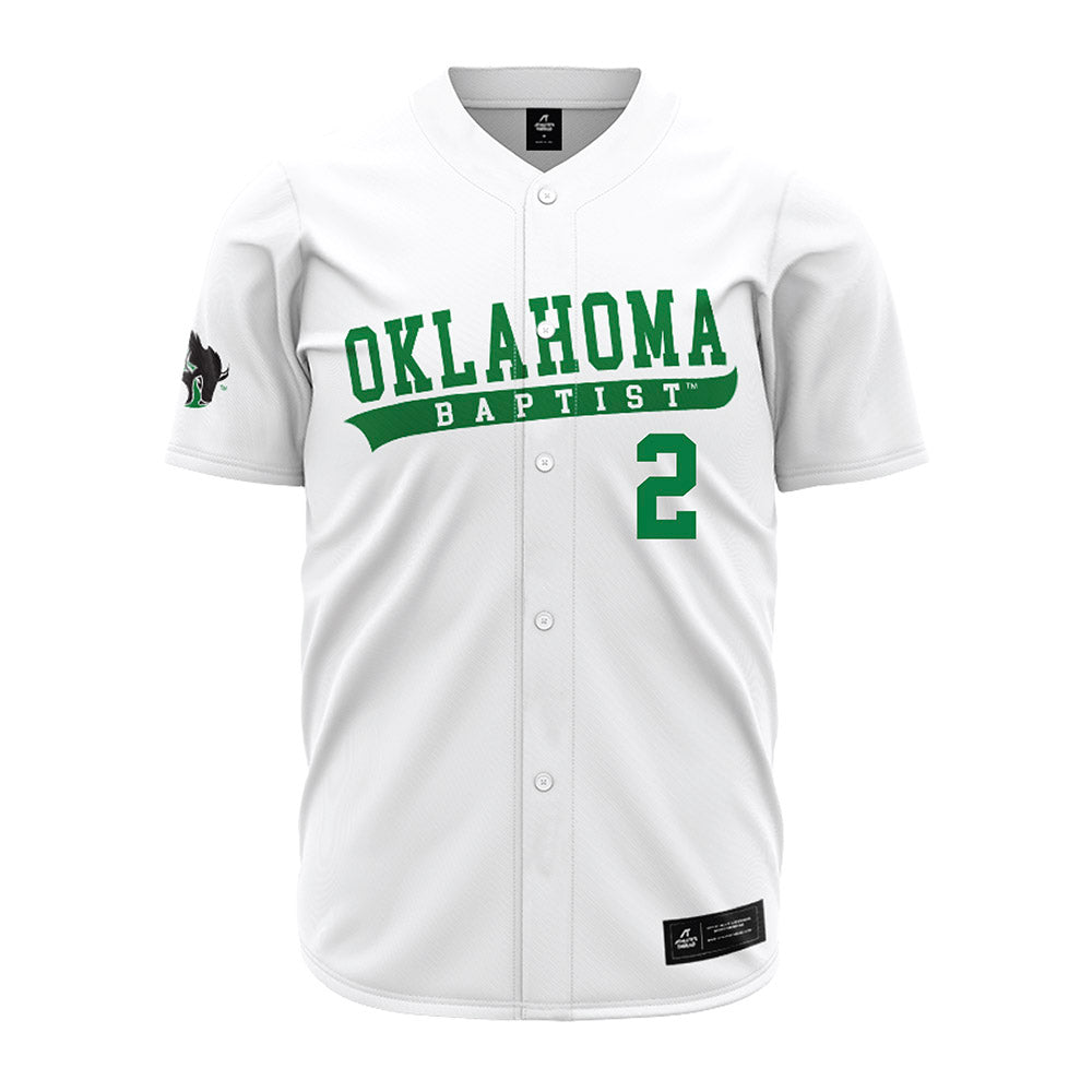 OKBU - NCAA Baseball : Cade Stephenitch - White Jersey-0