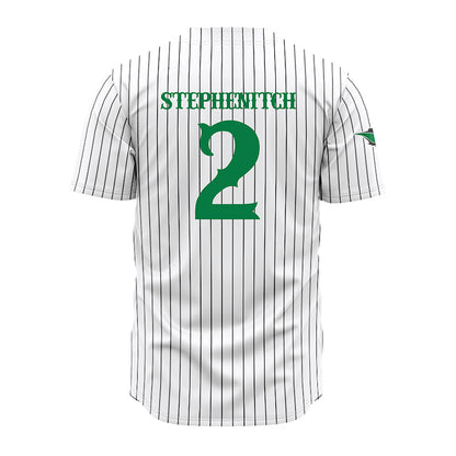 OKBU - NCAA Baseball : Cade Stephenitch - White Pinstripe Jersey-1