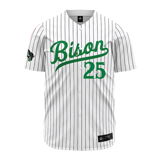 OKBU - NCAA Baseball : Lucas Hernandez - White Pinstripe Jersey-0