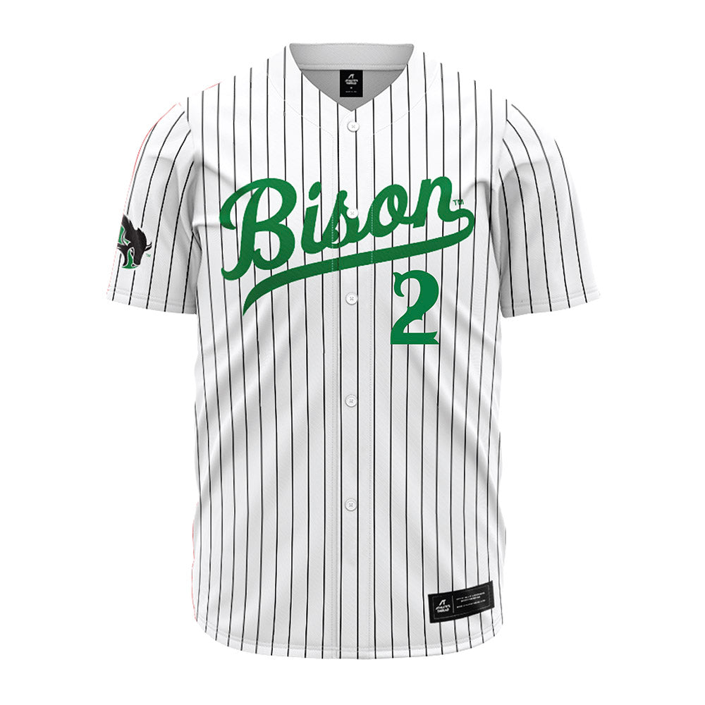 OKBU - NCAA Baseball : Cade Stephenitch - White Pinstripe Jersey-0