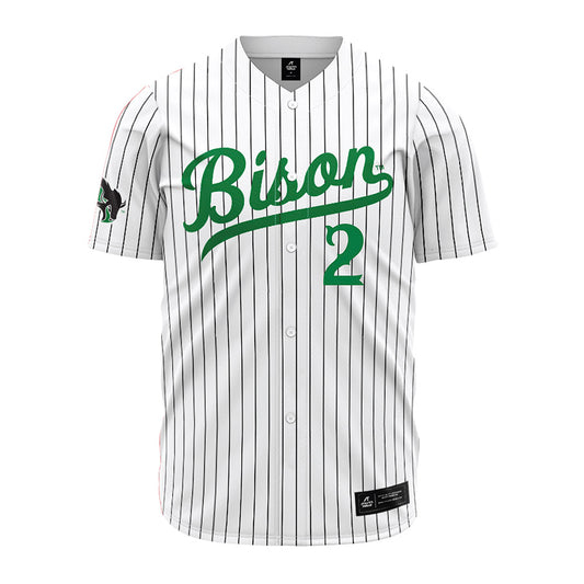 OKBU - NCAA Baseball : Cade Stephenitch - White Pinstripe Jersey-0
