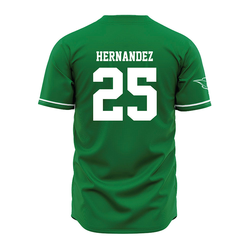 OKBU - NCAA Baseball : Lucas Hernandez - Green Jersey-1