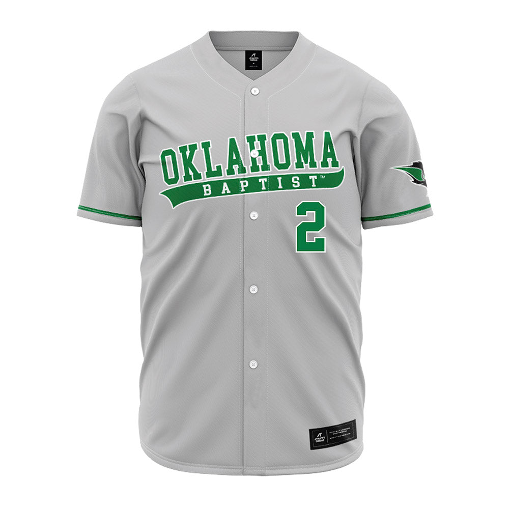 OKBU - NCAA Baseball : Cade Stephenitch - Grey Jersey-0
