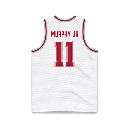 Alabama - NCAA Men's Basketball : Preston Murphy Jr - White Basketball Jersey-1