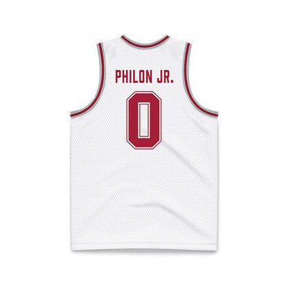 Alabama - NCAA Men's Basketball : Labaron Philon Jr. - White Basketball Jersey-1