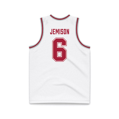 Alabama - NCAA Men's Basketball : London Jemison - White Basketball Jersey-1