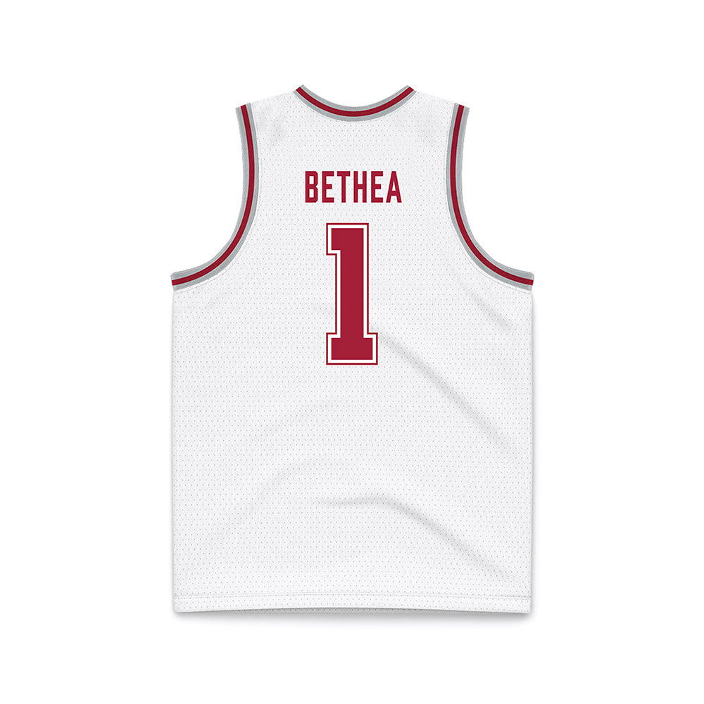 Alabama - NCAA Men's Basketball : Jalil Bethea - White Basketball Jersey-1