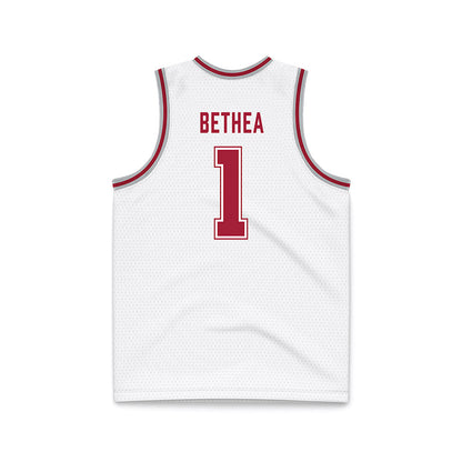 Alabama - NCAA Men's Basketball : Jalil Bethea - White Basketball Jersey-1