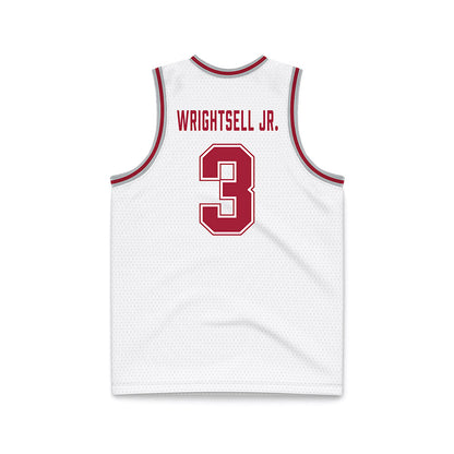 Alabama - NCAA Men's Basketball : Latrell Wrightsell Jr. - White Basketball Jersey-1