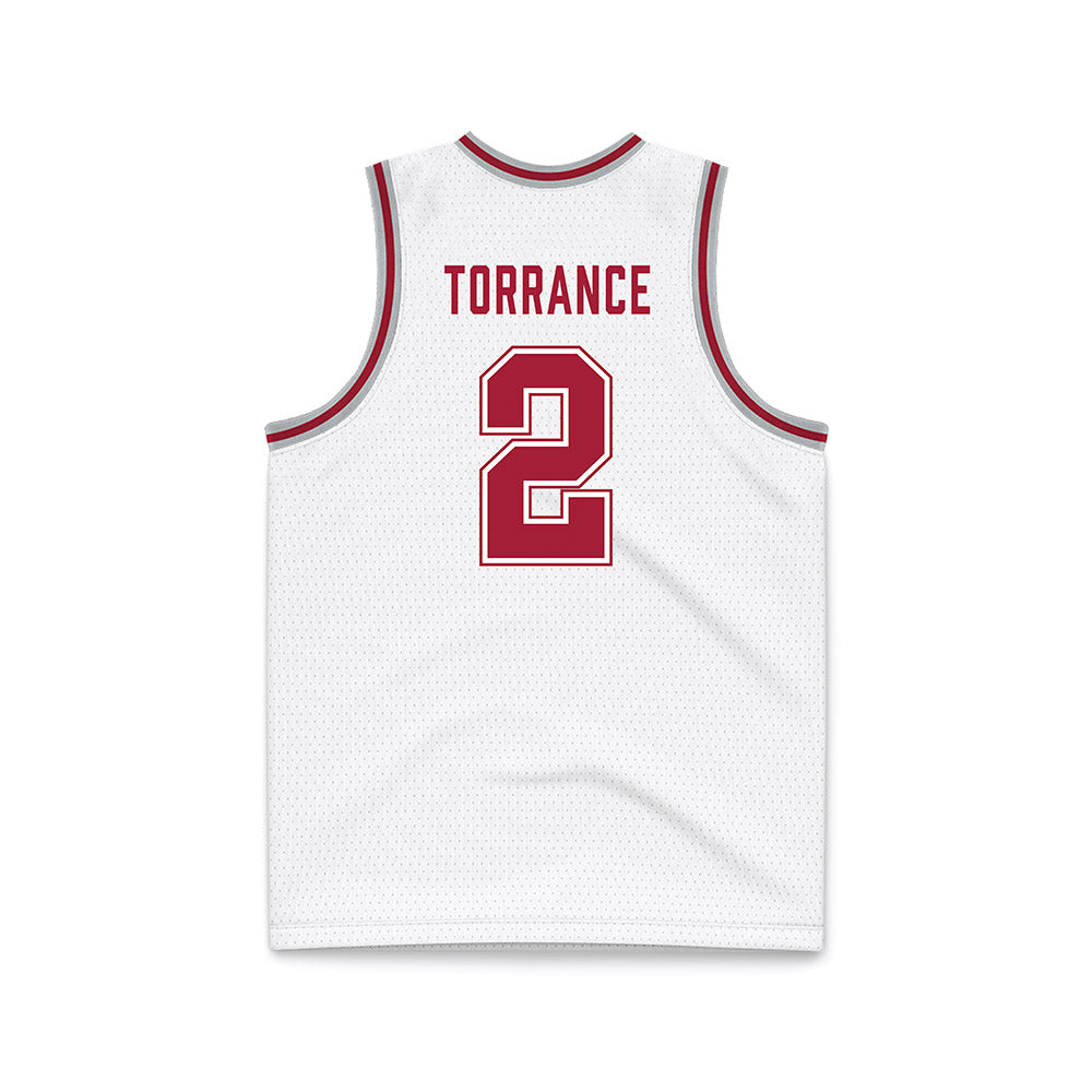 Alabama - Men's Basketball Alumni : Mikhail Torrance - White Basketball Jersey-1