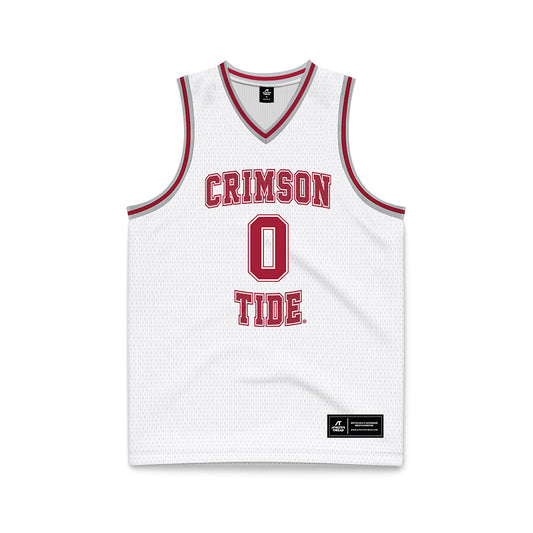 Alabama - NCAA Men's Basketball : Labaron Philon Jr. - White Basketball Jersey-0