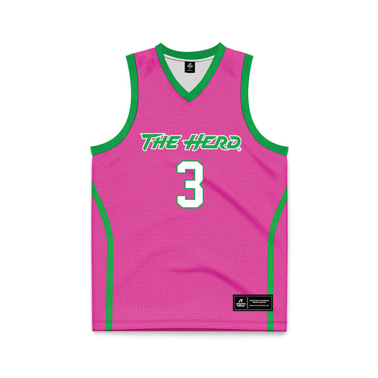 Marshall - NCAA Women's Basketball : Timaya Lewis-Eutsey - Pink Basketball Jersey-0