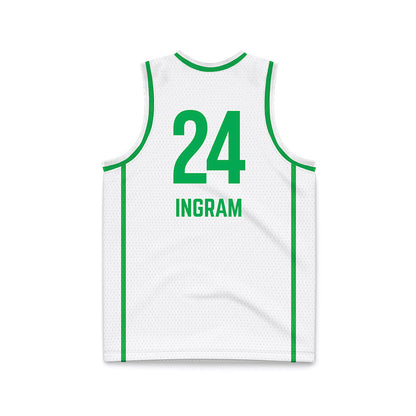 Marshall - NCAA Women's Basketball : Kassie Ingram - White Basketball Jersey-1