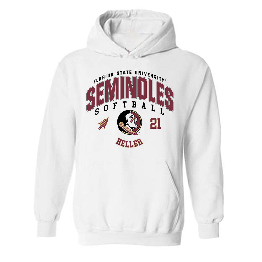 FSU - NCAA Softball : Marin Heller - Fashion Shersey Hooded Sweatshirt-0