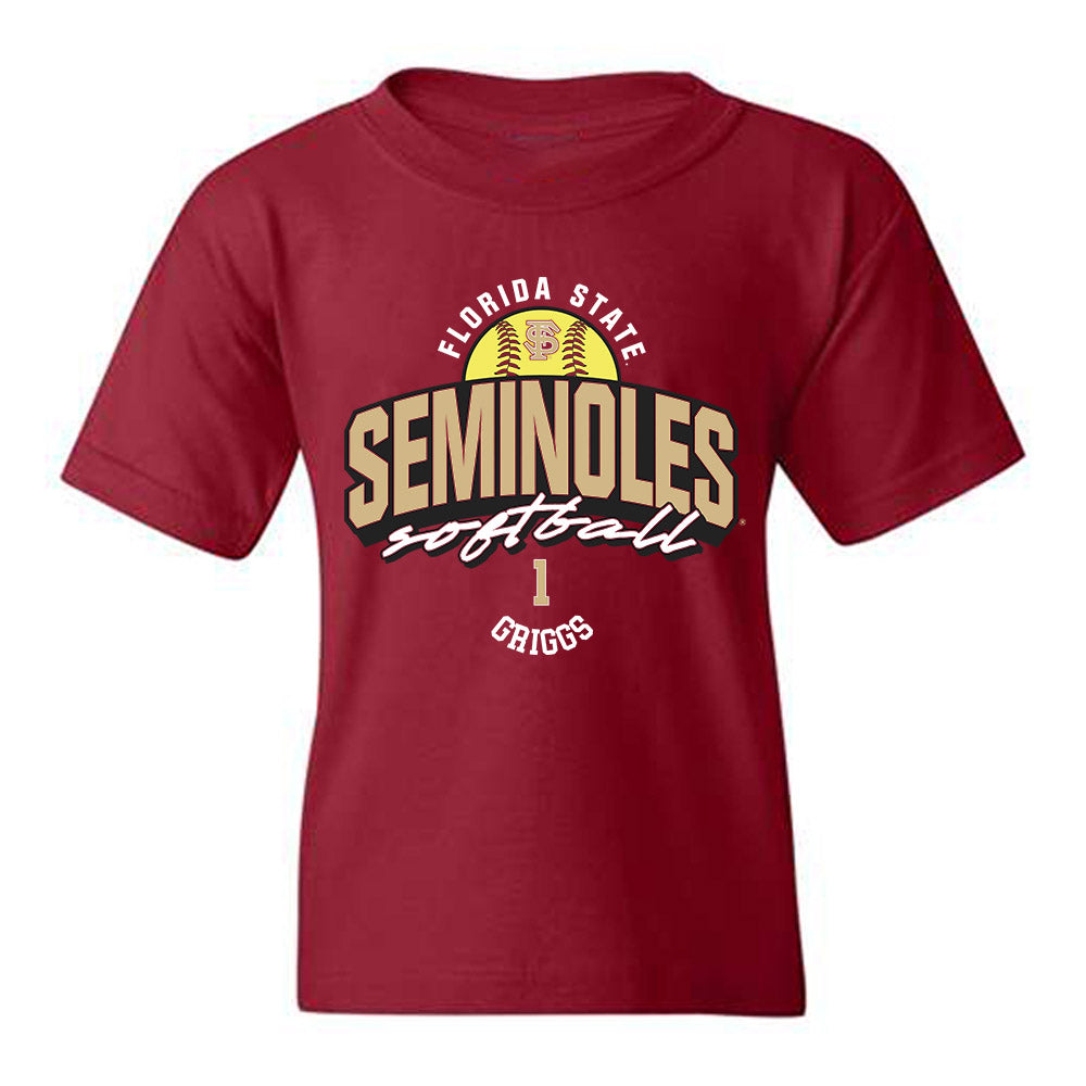 FSU - NCAA Softball : Hayley Griggs - Fashion Shersey Youth T-Shirt-0