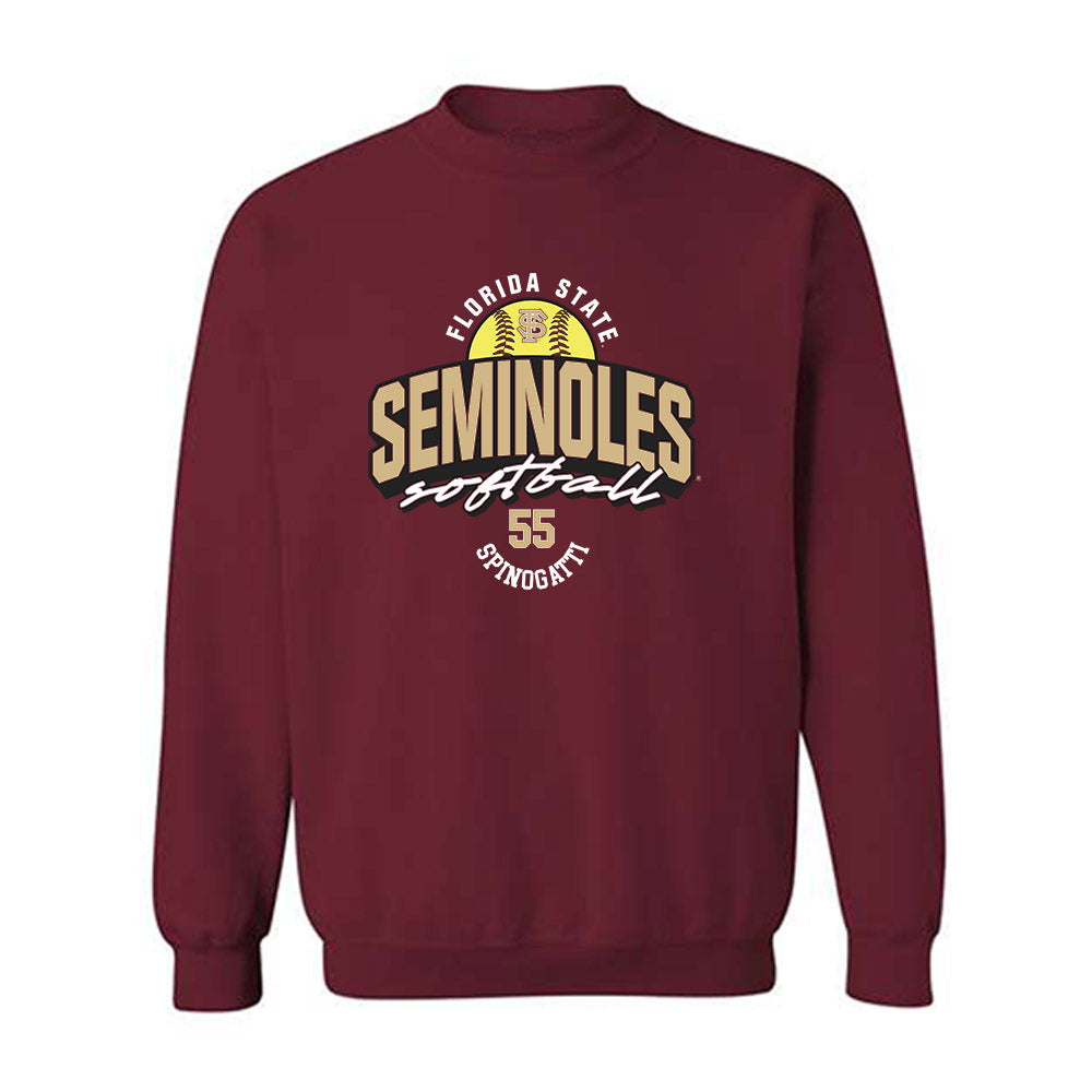 FSU - NCAA Softball : Danika Spinogatti - Fashion Shersey Crewneck Sweatshirt-0