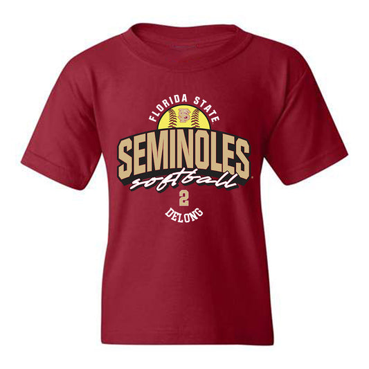 FSU - NCAA Softball : Addie DeLong - Fashion Shersey Youth T-Shirt