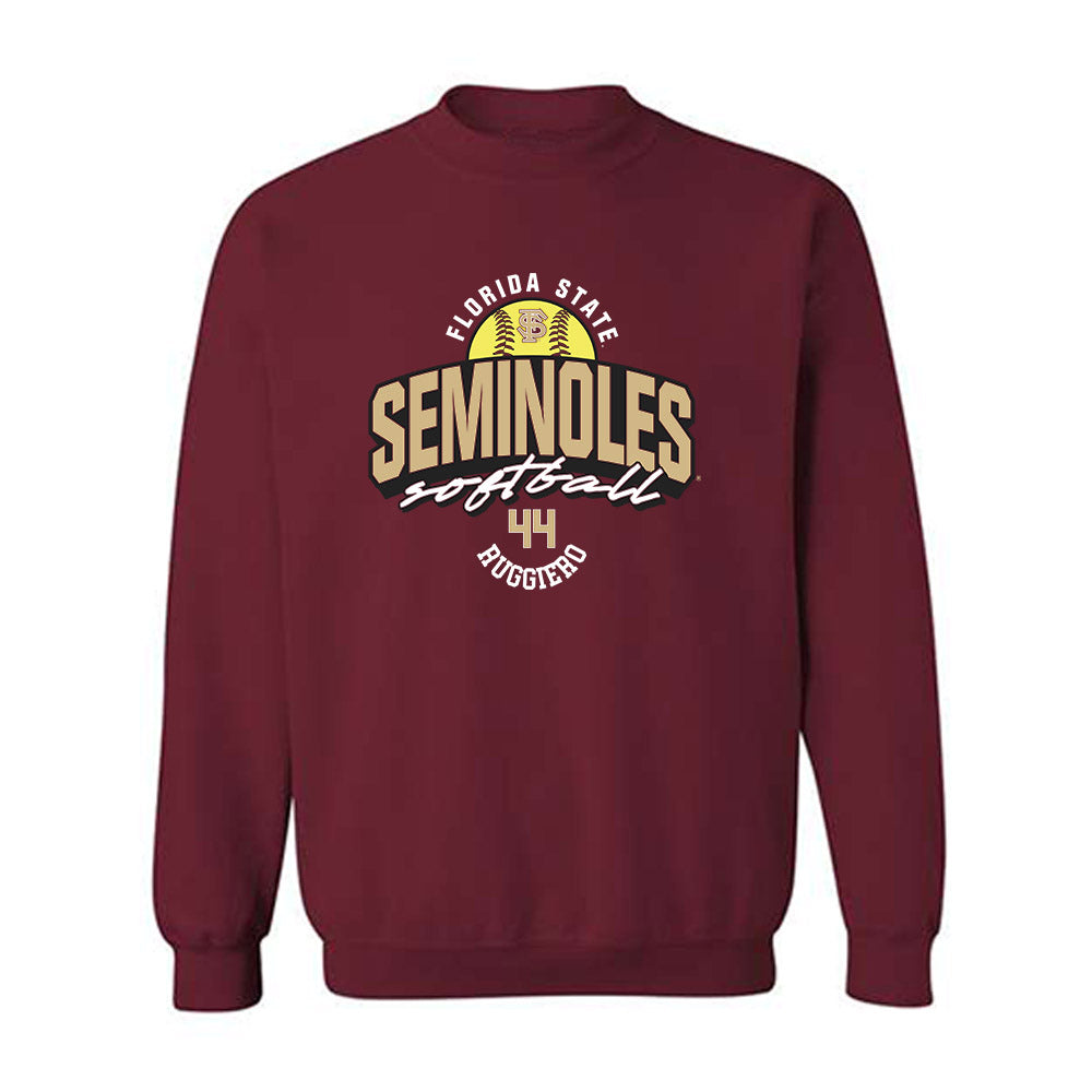 FSU - NCAA Softball : Isabella Ruggiero - Fashion Shersey Crewneck Sweatshirt-0