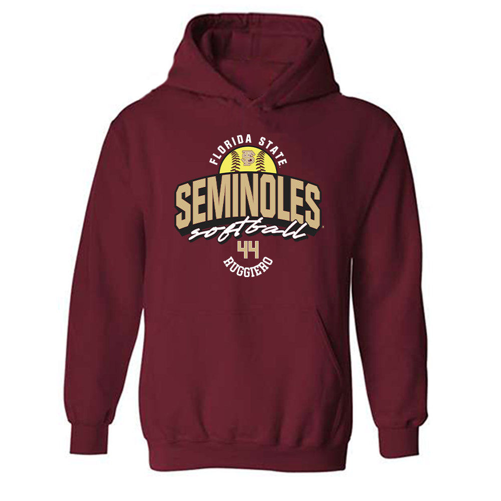 FSU - NCAA Softball : Bella Ruggiero - Fashion Shersey Hooded Sweatshirt-0