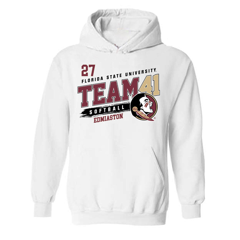 FSU - NCAA Softball : Nicole Edmiaston - Fashion Shersey Hooded Sweatshirt-0