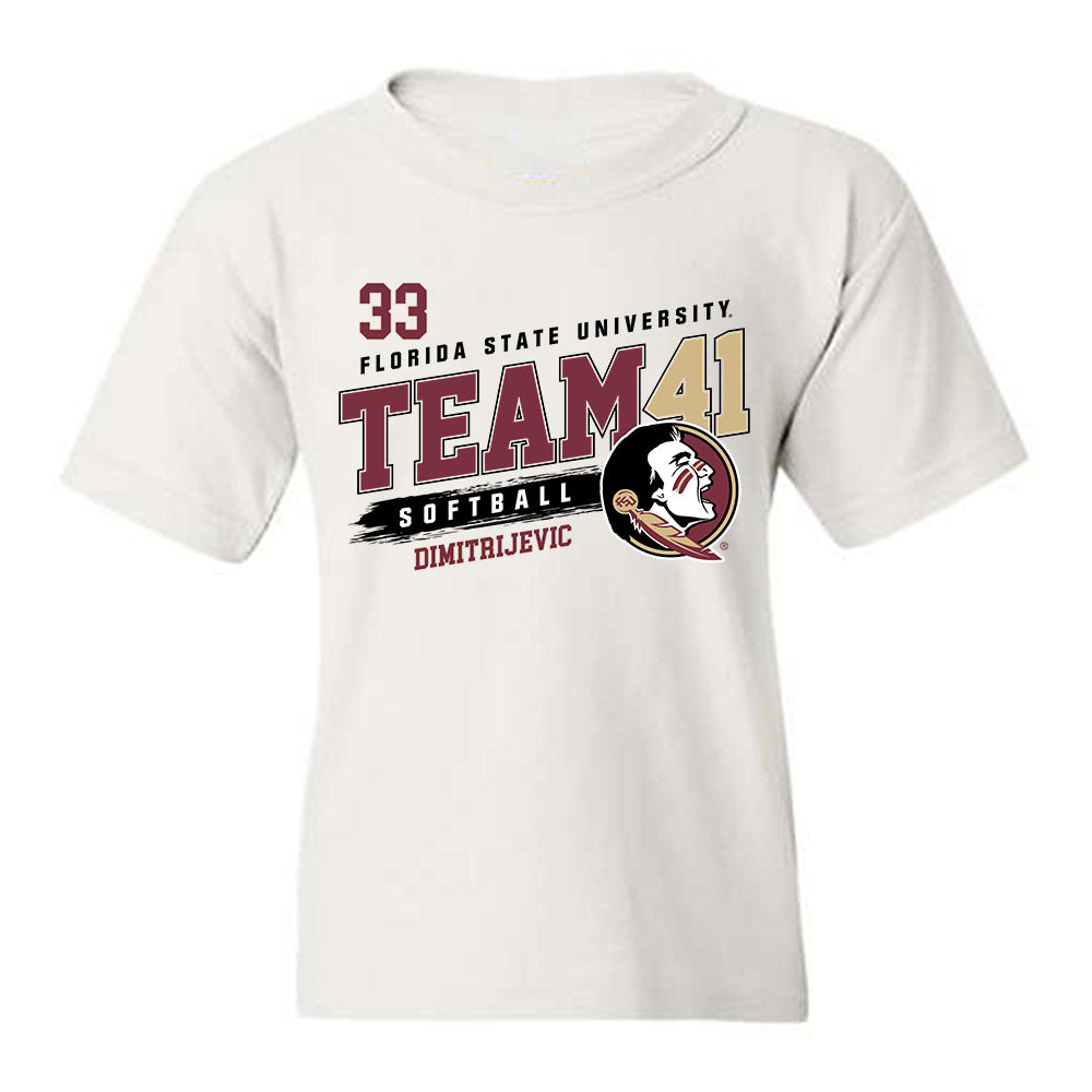 FSU - NCAA Softball : Lisabella Dimitrijevic - Fashion Shersey Youth T-Shirt-0