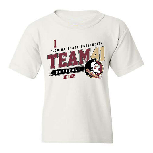 FSU - NCAA Softball : Hayley Griggs - Fashion Shersey Youth T-Shirt-0