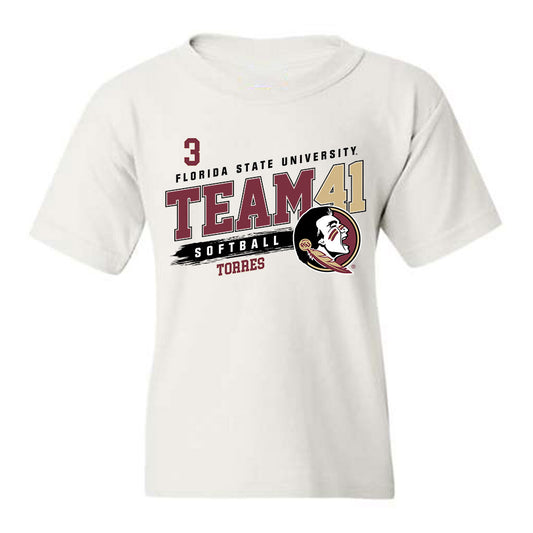FSU - NCAA Softball : Isabella Torres - Fashion Shersey Youth T-Shirt