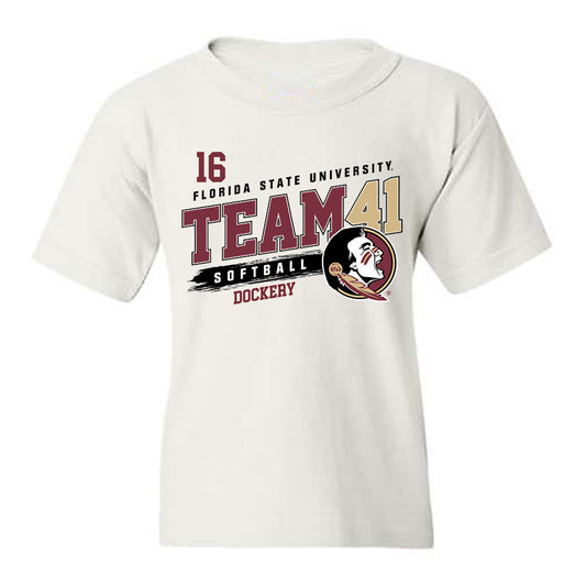 FSU - NCAA Softball : Averi Dockery - Fashion Shersey Youth T-Shirt-0