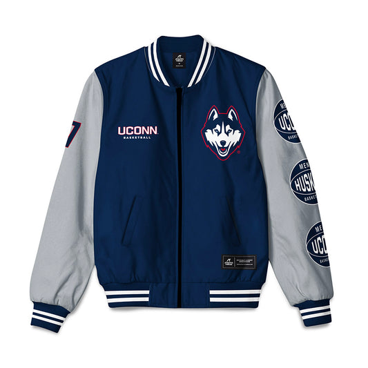 UConn - NCAA Men's Basketball : Jaye Nash - Bomber Jacket-0