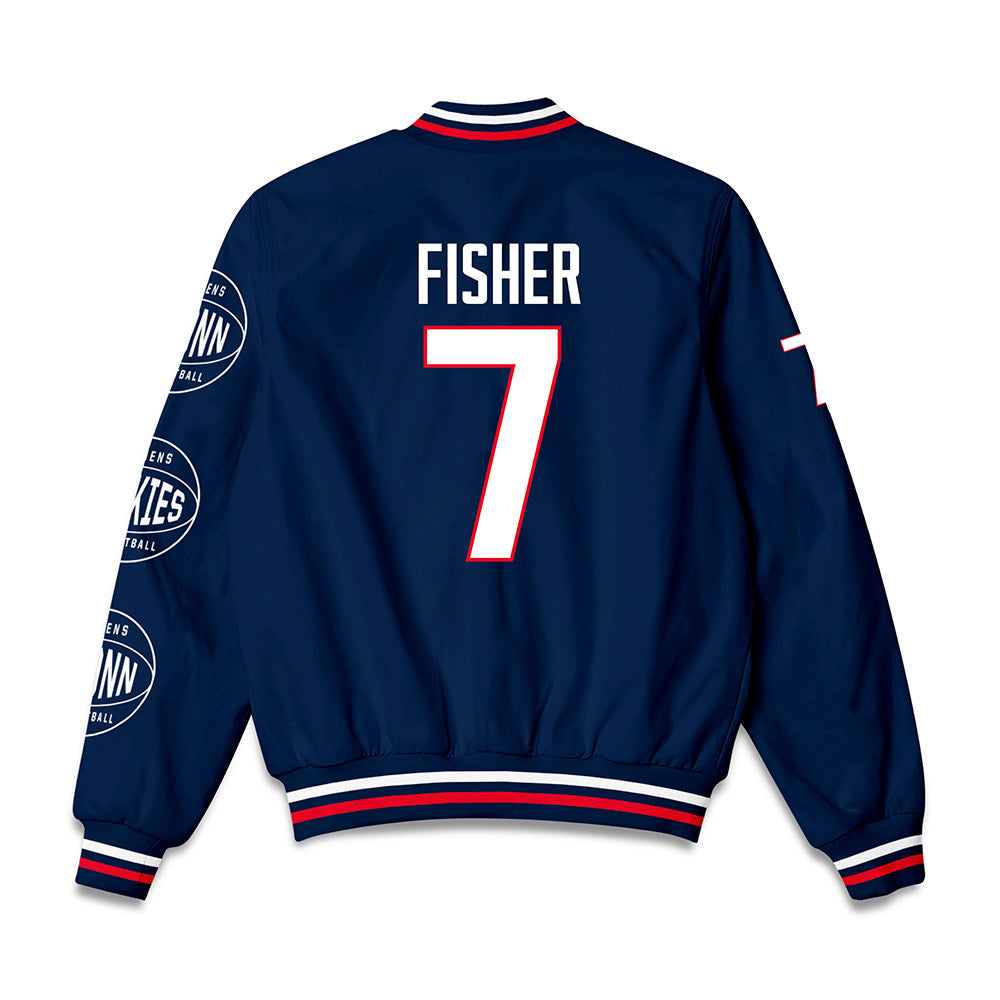 UConn - NCAA Women's Basketball : Kelis Fisher - Bomber Jacket-1